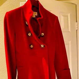 Wool peacoat with pockets